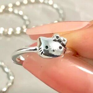 Silver Ring Hello Kitty
